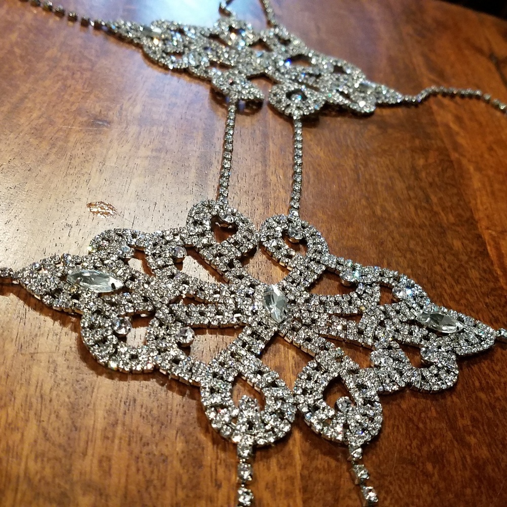 Incredible diamond bra and panties set!!